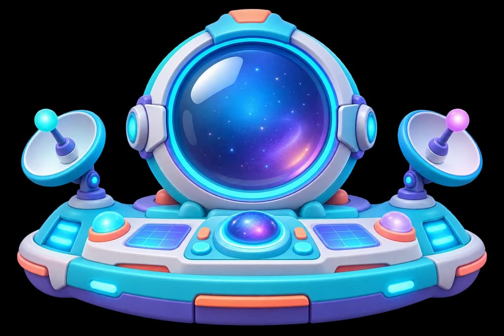 A colorful secret-number observatory console