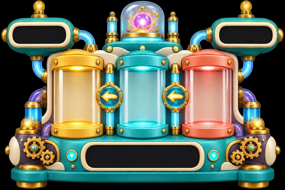 A place-value fusion reactor with hundreds, tens, and ones chambers